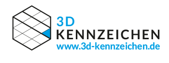 3D Kennzeichen Logo